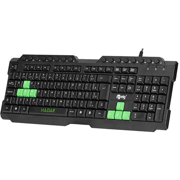 Teclado USB Gamer Hadar preto TGHD Elg CX 1 UN
