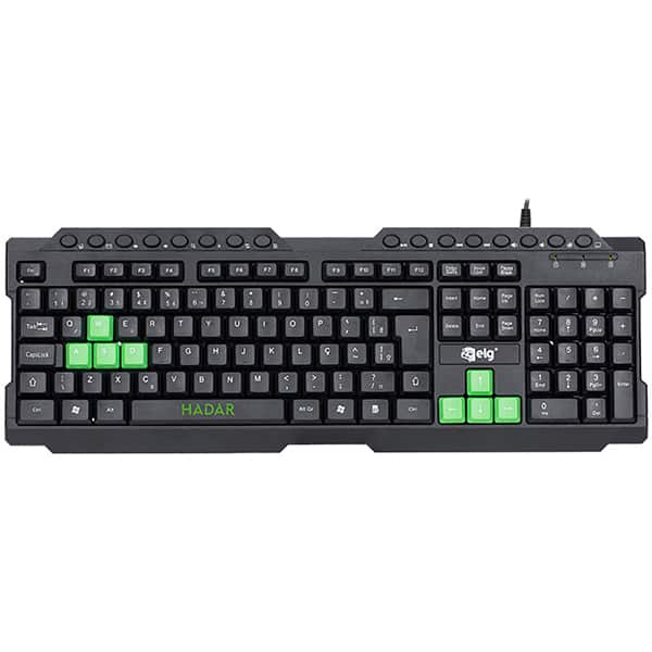 Teclado USB Gamer Hadar preto TGHD Elg CX 1 UN