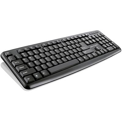 Teclado com fio USB ABNT2 Preto slim TC065 Multi - CX 1 UN