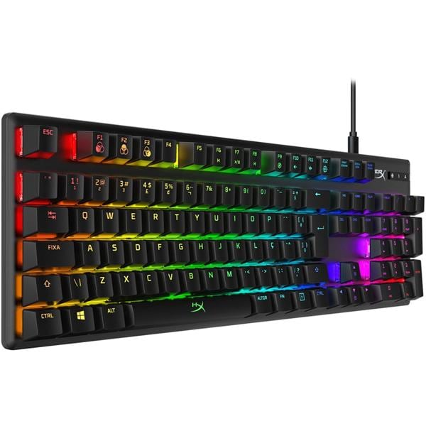 Teclado USB Gamer Mecânico, Alloy Origins, RGB, Switch Vermelho, 4P4F6A2, HyperX - CX 1 UN