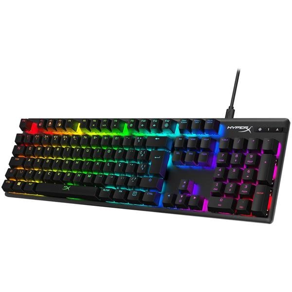 Teclado USB Gamer Mecânico, Alloy Origins, RGB, Switch Vermelho, 4P4F6A2, HyperX - CX 1 UN