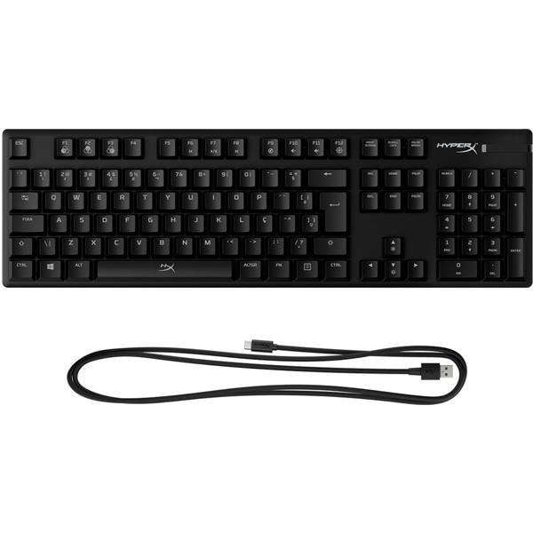 Teclado USB Gamer Mecânico, Alloy Origins, RGB, Switch Vermelho, 4P4F6A2, HyperX - CX 1 UN