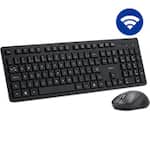 Kit Teclado e Mouse sem Fio, Wireless, Padrão ABNT2, Preto, KMW231B, Ergo - CX 1 UN