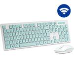 Kit Teclado e Mouse sem Fio, Wireless, Padrão ABNT2, Branco, KMW206W, Ergo - CX 1 UN