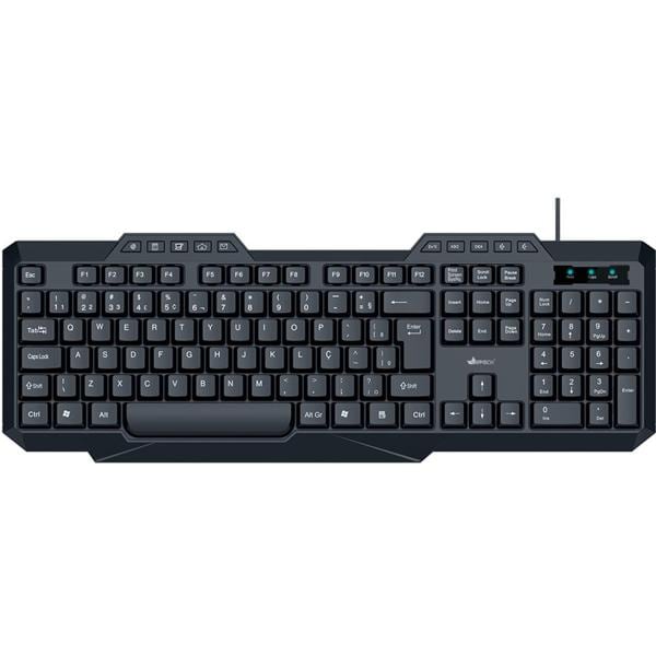 Teclado com fio USB ABNT2 Preto KF150M App-tech - CX 1 UN