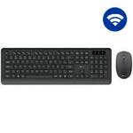 Kit Teclado e Mouse sem Fio, Wireless, Padrão ABNT2, Preto, KMW200, App-Tech - CX 1 UN