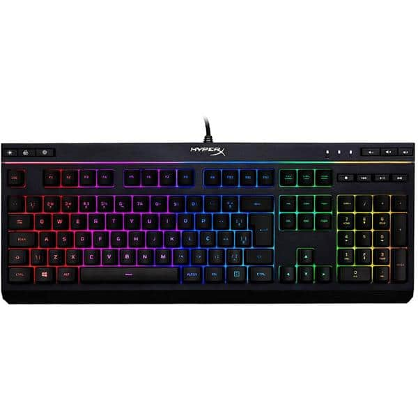 Teclado Gamer Alloy Core, RGB, USB, Design Compacto, Anti-Ghosting, Preto, 4P4F5A2, HyperX - CX 1 UN