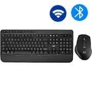 Kit Teclado e Mouse sem Fio, Wireless e Bluetooth, Padrão ABNT2, Preto, CS1200, TC301, Multi - CX 1 UN