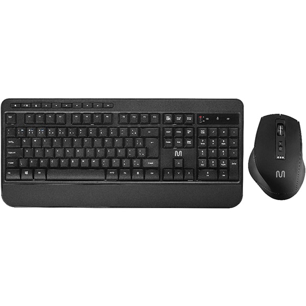 Kit Teclado e Mouse sem Fio, Wireless e Bluetooth, Padrão ABNT2, Preto, CS1200, TC301, Multi - CX 1 UN