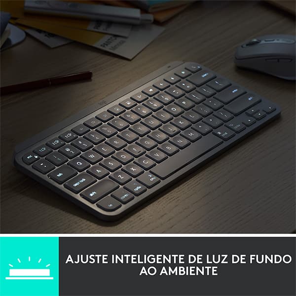 Teclado sem fio MX Keys Mini, Grafite, 920-010505, Logitech - CX 1 UN