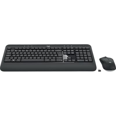 Kit wireless Combo Teclado e Mouse sem fio Logitech MK540 com Teclado com Apoio para as Mãos, Teclas de Mídia, USB, Pilha Inclusa e Layout ABNT2, 920-008674 - CX 1 UN