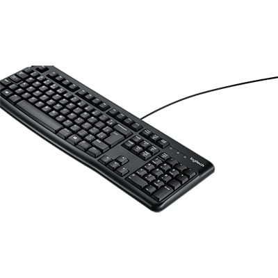 Teclado com fio USB ABNT2 Preto K120 Logitech - CX 1 UN