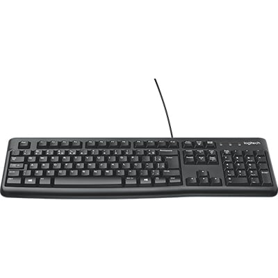 Teclado com fio USB ABNT2 Preto K120 Logitech - CX 1 UN