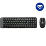 Combo Teclado e Mouse sem fio Logitech MK220 com Design Compacto, Conexão USB, Pilhas Inclusas e Layout ABNT2 CX 1 UN