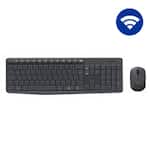Combo Teclado e Mouse sem fio Logitech MK235 com Conexão USB, Pilhas Inclusas e Layout ABNT2 CX 1 UN
