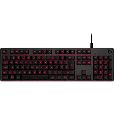 Teclado Mecânico Gamer Logitech G413, Carbon, Layout ABNT2, Iluminação Vermelha, USB Passthrough e Switch Exclusivo Romer-G, 920-009162 - CX 1 UN