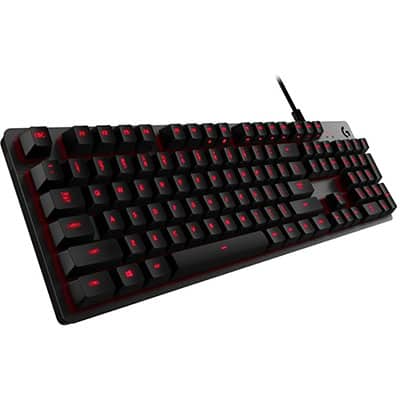 Teclado Mecânico Gamer Logitech G413, Carbon, Layout ABNT2, Iluminação Vermelha, USB Passthrough e Switch Exclusivo Romer-G, 920-009162 - CX 1 UN