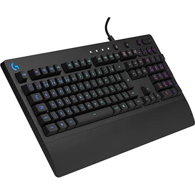 Teclado Gamer RGB Logitech G213 com Layout ABNT2, Controles de Mídia Dedicados, Tecnologia LIGHTSYNC, Durável e Resistente à Respingos CX 1 UN