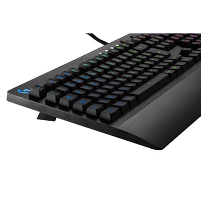 Teclado Gamer RGB Logitech G213 com Layout ABNT2, Controles de Mídia Dedicados, Tecnologia LIGHTSYNC, Durável e Resistente à Respingos CX 1 UN