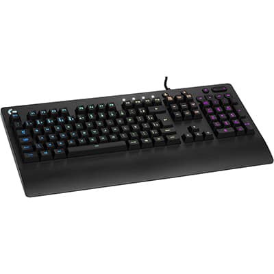 Teclado Gamer RGB Logitech G213 com Layout ABNT2, Controles de Mídia Dedicados, Tecnologia LIGHTSYNC, Durável e Resistente à Respingos CX 1 UN