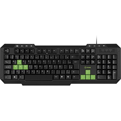 Teclado Gamer USB, básico, 90018-01, X-zone - CX 1 UN