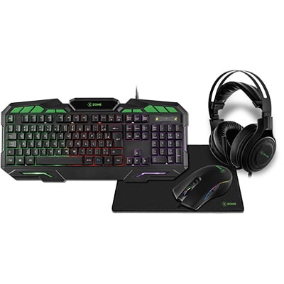 Kit Gamer (Teclado - Mouse - Mousepad - Headset), GTC-02 90013-01, X-zone - CX 1 UN