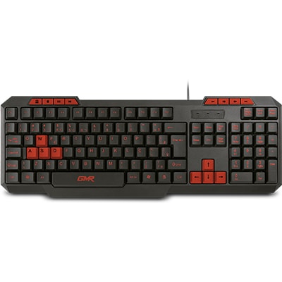 Teclado Gamer USB com Hotkeys, slim, preto/vermelho, TC242, Multi - CX 1 UN