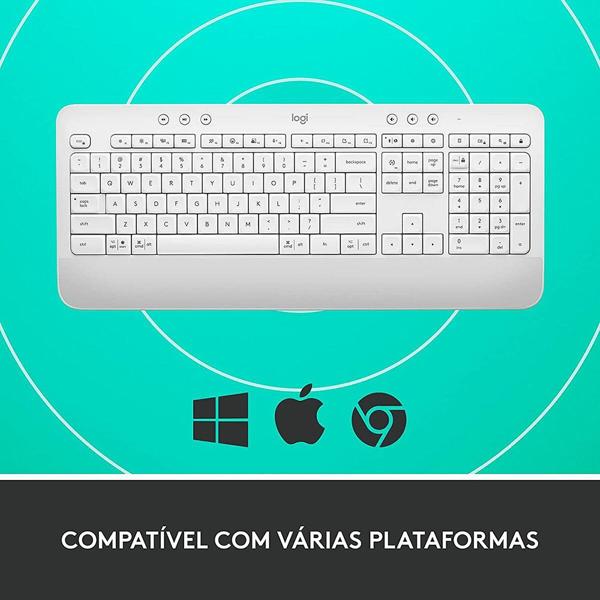 Teclado sem Fio Signature K650, Branco, 920-010965, Logitech - CX 1 UN