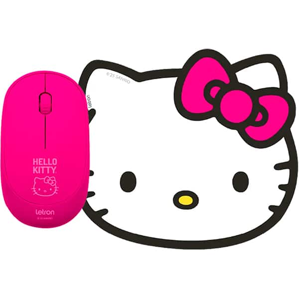 Kit Mouse + Mouse Pad Hello Kitty 10510 Letron BT 1 UN