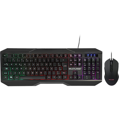 Kit Gamer wired (teclado/mouse) LED TC239 Multi CX 1 UN