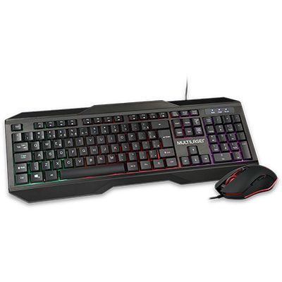 Kit Gamer wired (teclado/mouse) LED TC239 Multi CX 1 UN