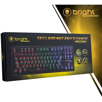 Teclado Gamer Mecânico Basic, Switch Azul, USB, GTC559, Bright - CX 1 UN