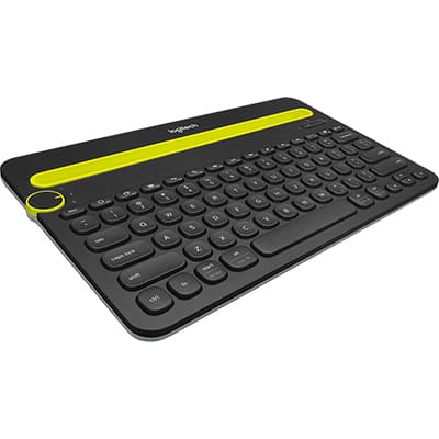 Teclado sem fio Logitech K480 com Suporte Integrado para Smartphone e Tablet, Conexão Bluetooth para até 3 dispositivos e Pilha Inclusa CX 1 UN
