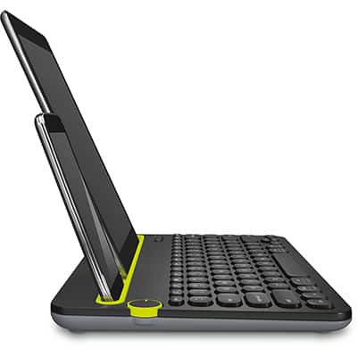 Teclado sem fio Logitech K480 com Suporte Integrado para Smartphone e Tablet, Conexão Bluetooth para até 3 dispositivos e Pilha Inclusa CX 1 UN