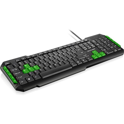 Teclado Gamer USB, teclas verdes, TC201, Multi - CX 1 UN