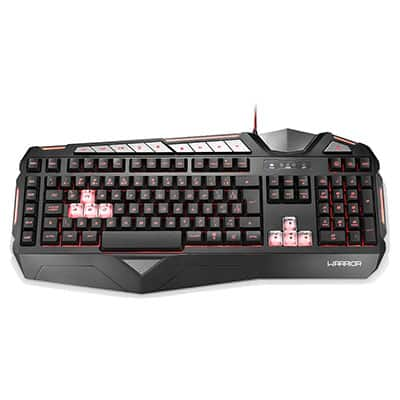 Teclado Gamer USB, Warrior macro, preto, TC209, Warrior - CX 1 UN