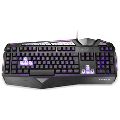 Teclado Gamer USB, Warrior macro, preto, TC209, Warrior - CX 1 UN