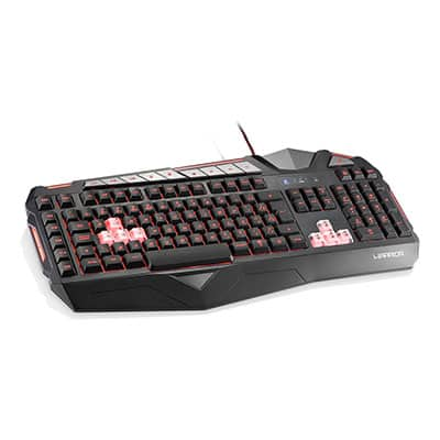 Teclado Gamer USB, Warrior macro, preto, TC209, Warrior - CX 1 UN