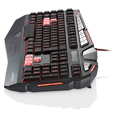 Teclado Gamer USB, Warrior macro, preto, TC209, Warrior - CX 1 UN