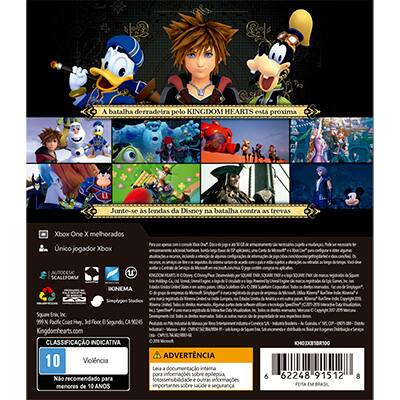 Jogo Kingdom Hearts III XBox One SE000185XB1 Square Enix PT 1 UN