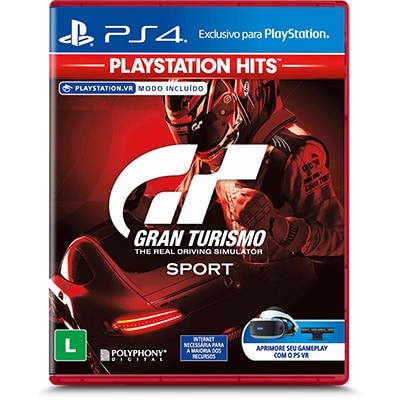 Jogo Gran Turismo Sport PS4 - Playstation Hits Sony PT 1 UN