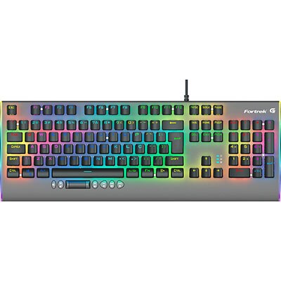 Teclado Gamer mecânico USB, RGB, Cruiser, Dark Grey, 70549, Fortrek - CX 1 UN