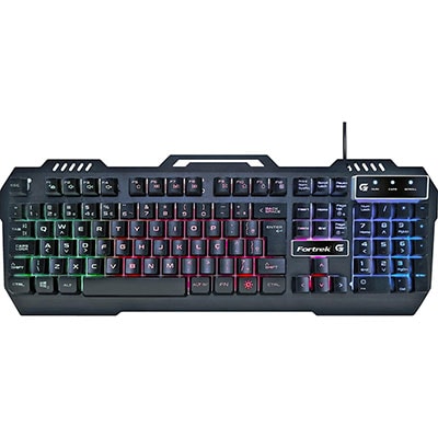 Teclado Gamer USB multimidia, Crusader, Preto, 70528, Fortrek - CX 1 UN