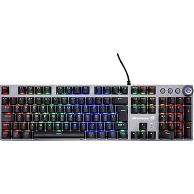 Teclado Gamer Mecânico, USB, RGB, Switch azul, G Pro k7 Plus, 67703, Fortrek - CX 1 UN