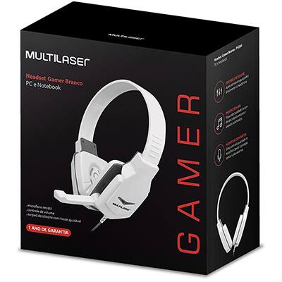 Headset gamer P2 branco PH364 Multi UN 1 UN