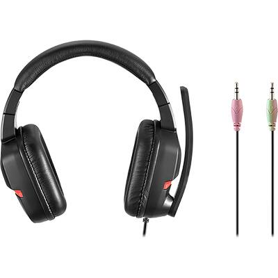 Headset Gamer P2 Warrior Askari, Preto/Vermelho, PH293, Warrior - 1 UN