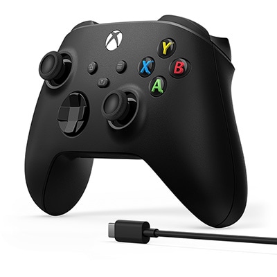 Controle sem fio Xbox + Cabo USB , Series preto, 1V8-00013, Microsoft - CX 1 UN