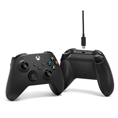 Controle sem fio Xbox + Cabo USB , Series preto, 1V8-00013, Microsoft - CX 1 UN