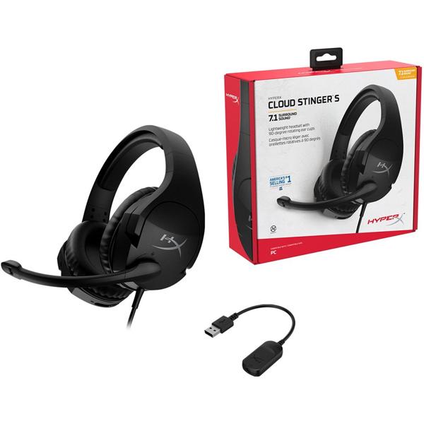 Headset Gamer Cloud Stinger, com microfone, Conexão P3, Preto, 4P4F1AA, HyperX - CX 1 UN