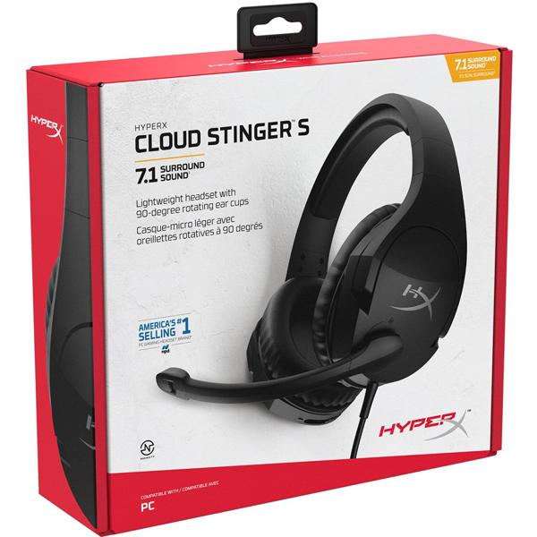 Headset Gamer Cloud Stinger, com microfone, Conexão P3, Preto, 4P4F1AA, HyperX - CX 1 UN